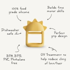 Yellow Silicone Baby Teether